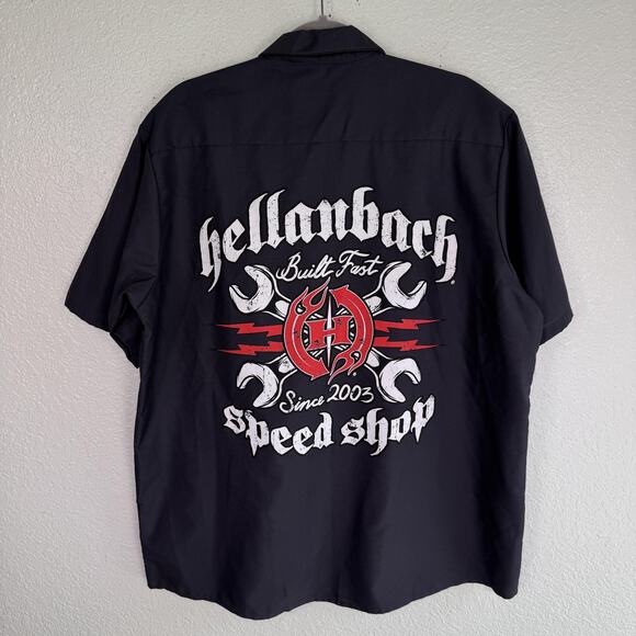 Red Kap Other - Red Kap Hellanbach Shirt Mens XL Speed Shop Work Button Up Gray Mechanic Garage